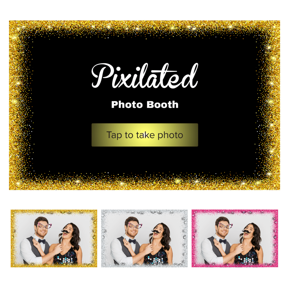 Glitter Photo Booth Theme - Pixilated
