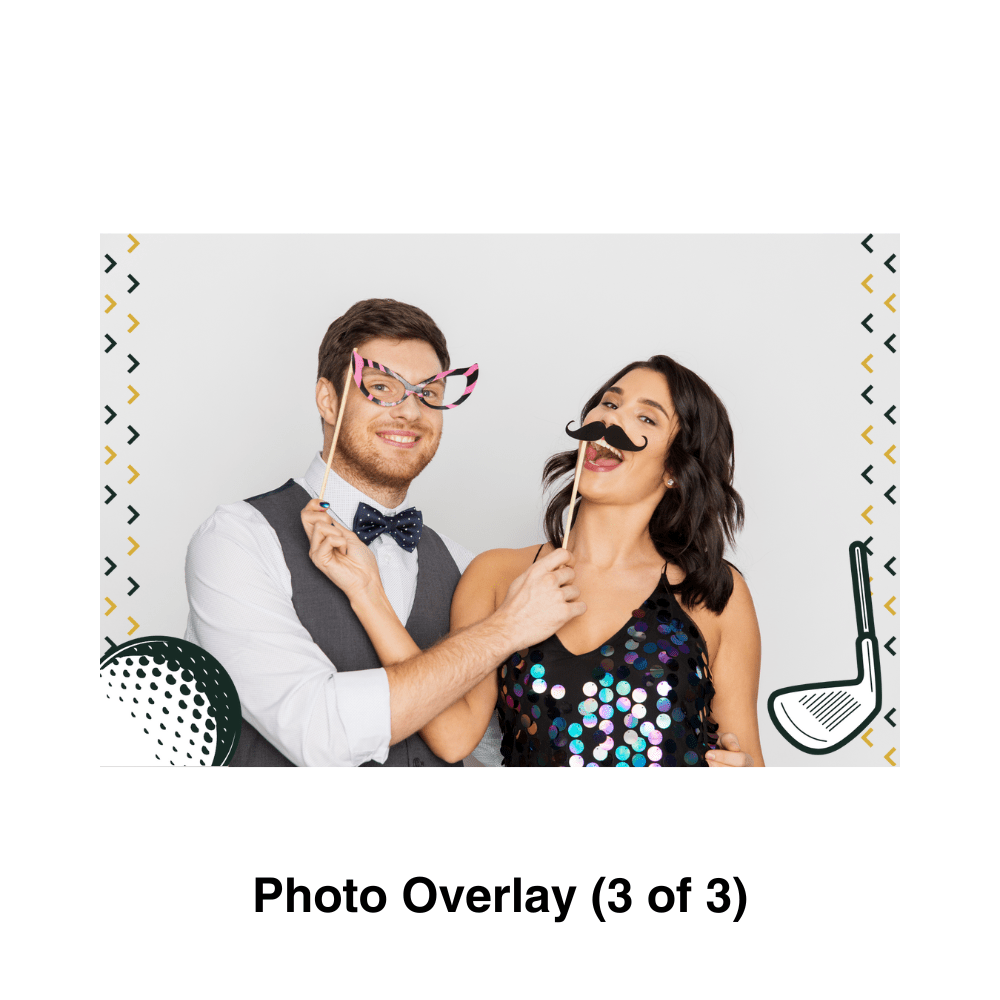 Golf Photo Booth Theme - Pixilated