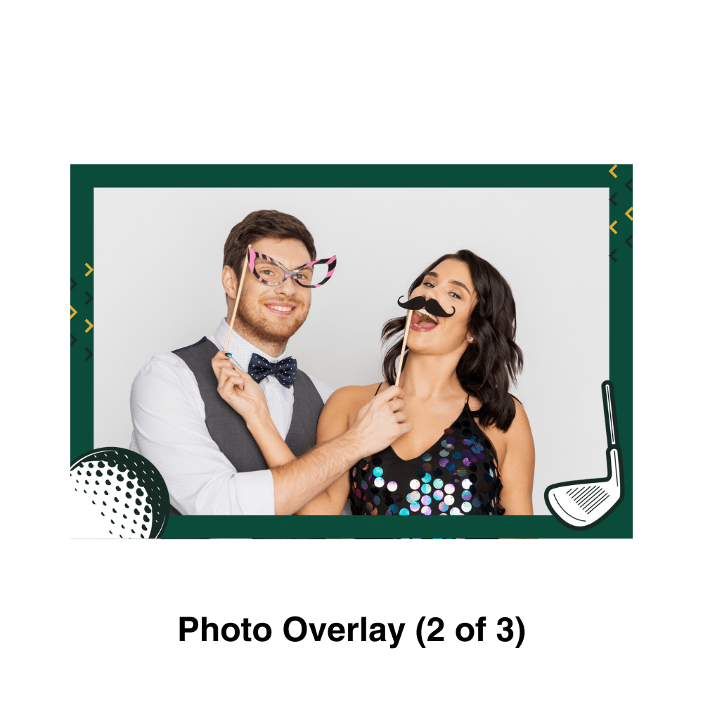 Golf Photo Booth Theme - Pixilated