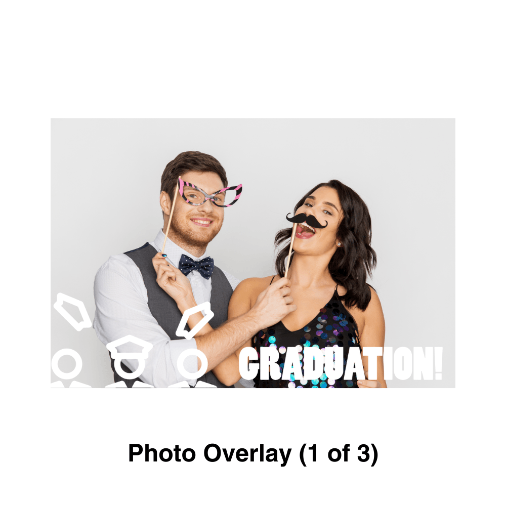Graduation Photo Booth Theme - Pixilated