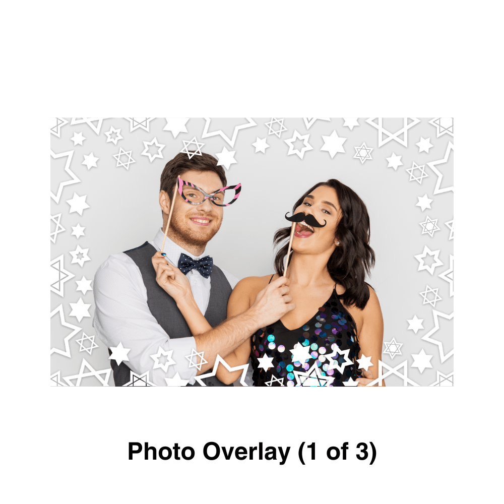 Hanukkah Photo Booth Theme - Pixilated