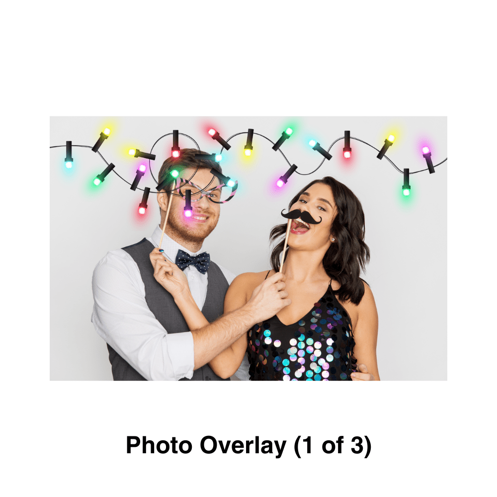 Happy Holidays Photo Booth Theme - Pixilated