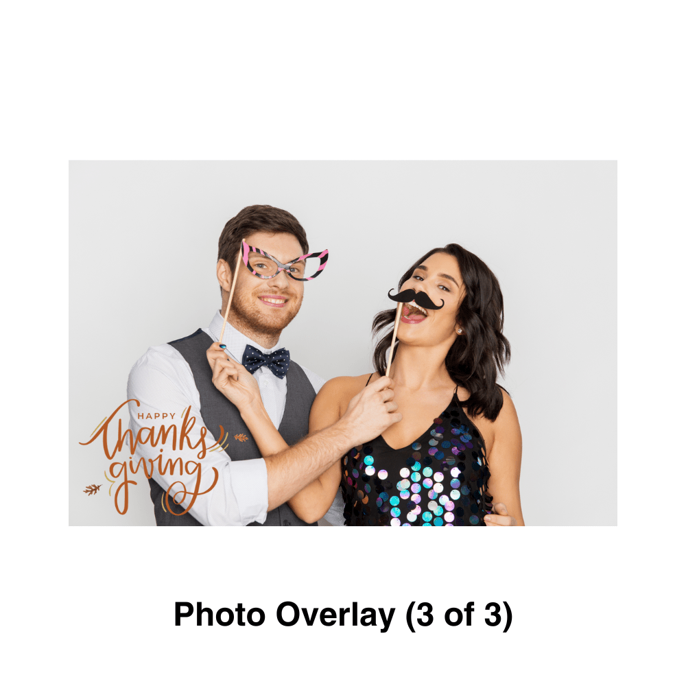 Happy Thanksgiving Photo Booth Theme - Pixilated