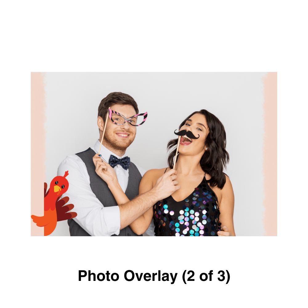 Happy Thanksgiving Photo Booth Theme - Pixilated