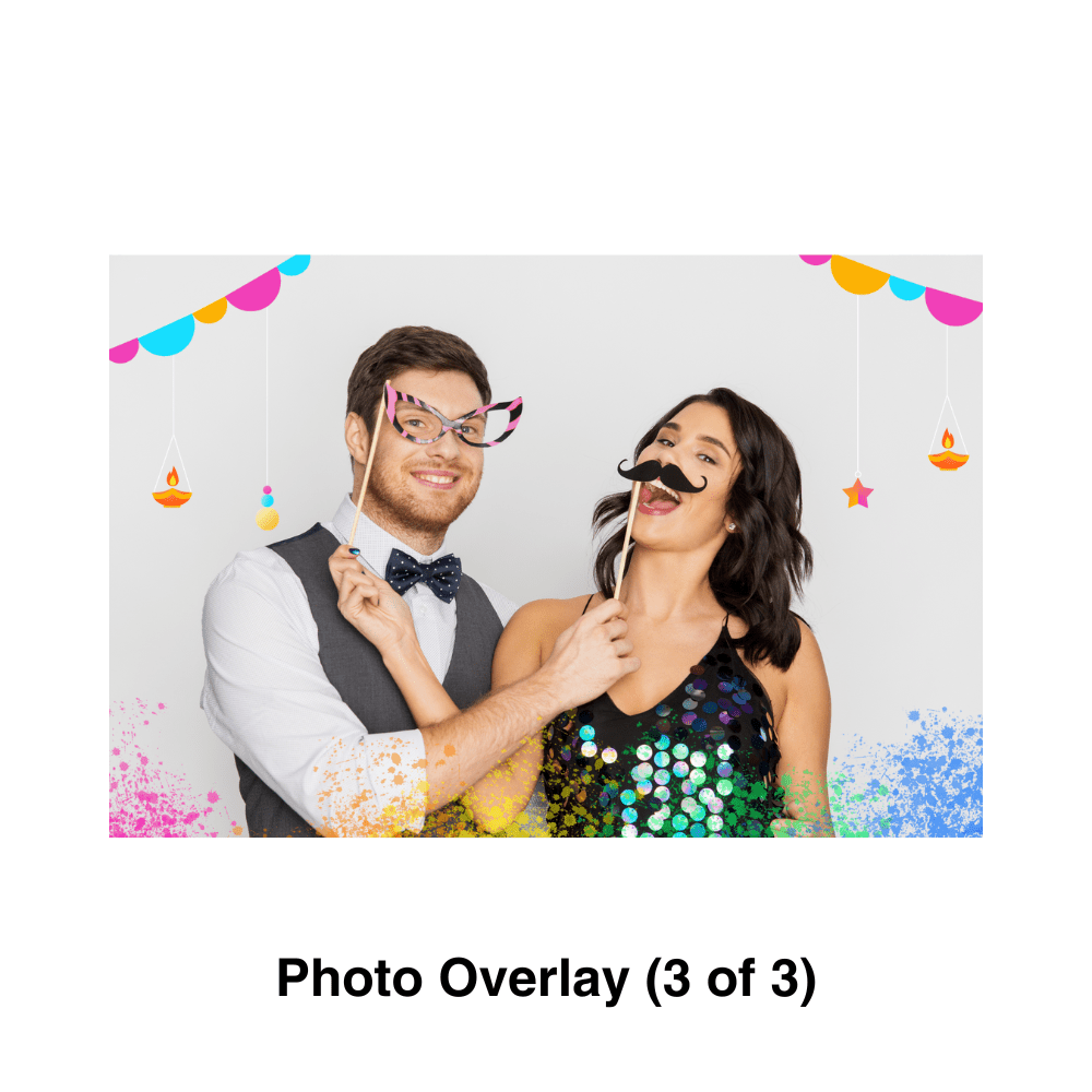 Holi Photo Booth Theme - Pixilated