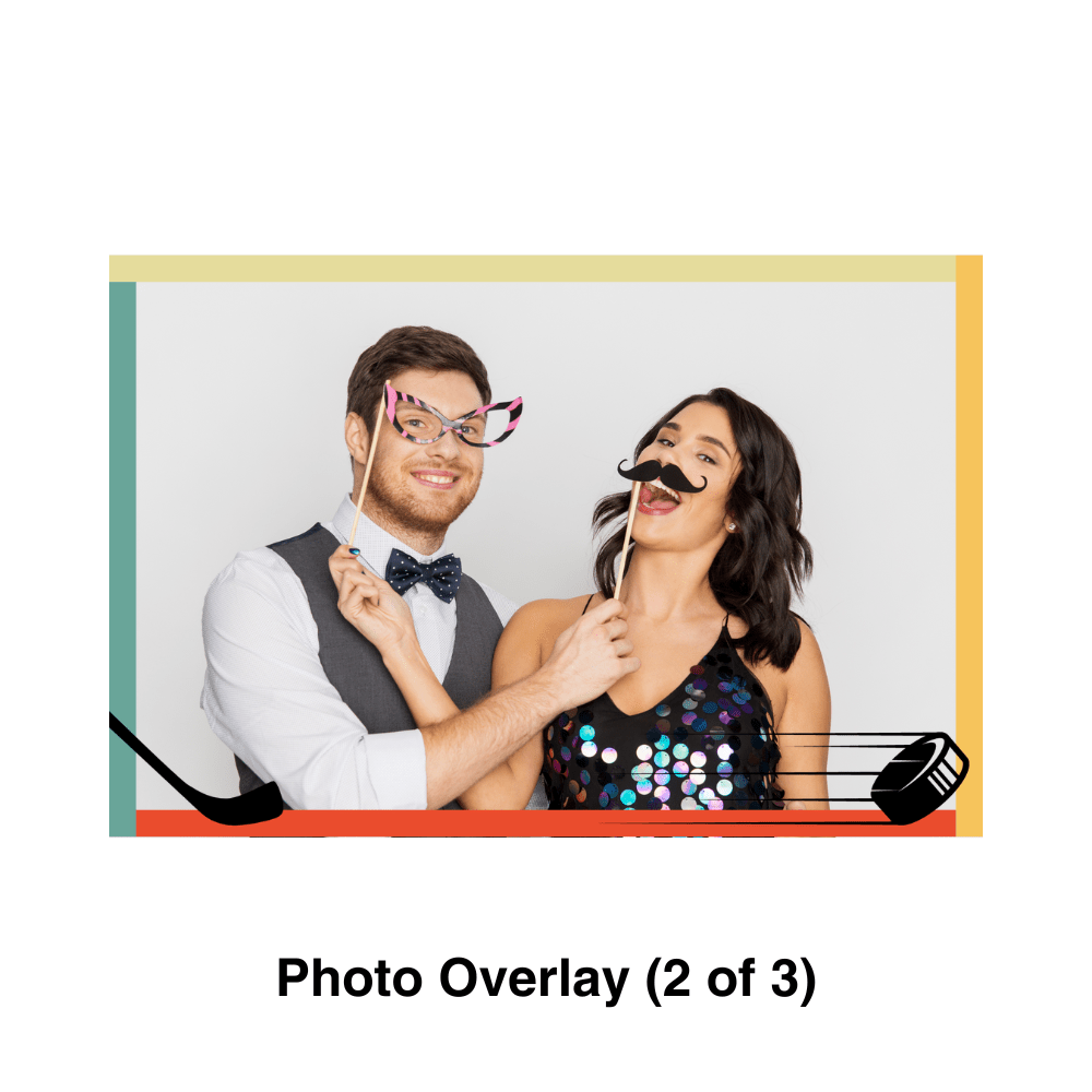 Ice Hockey Photo Booth Theme - Pixilated