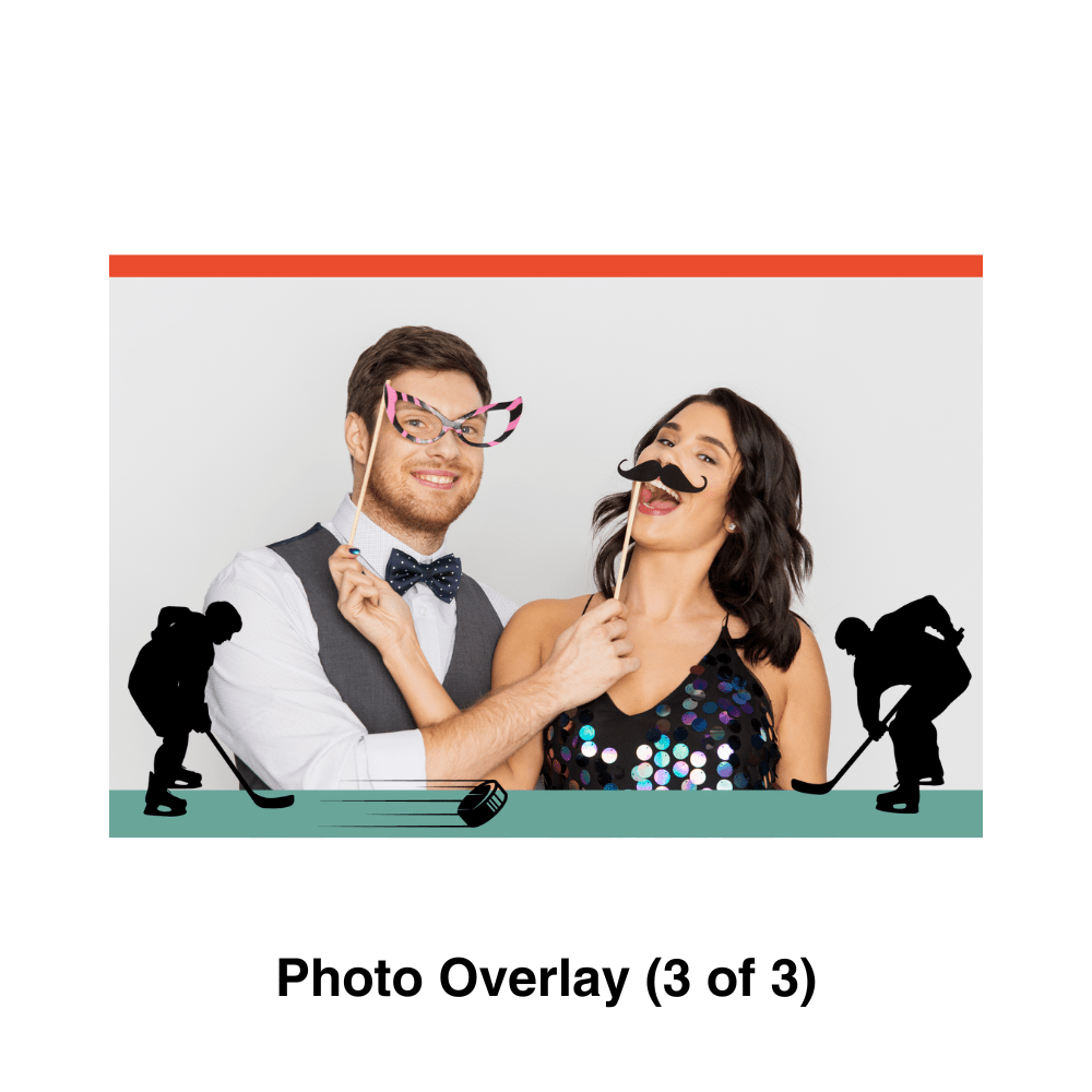 Ice Hockey Photo Booth Theme - Pixilated
