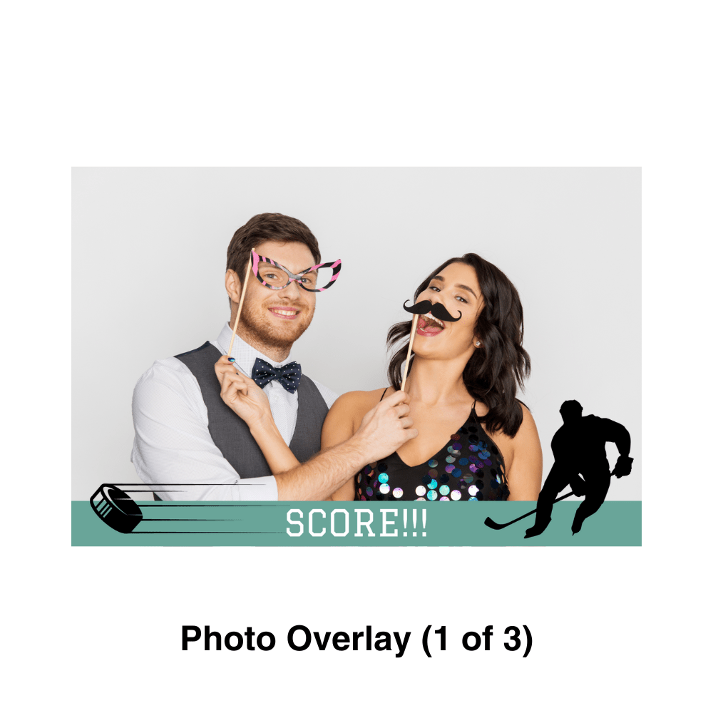 Ice Hockey Photo Booth Theme - Pixilated
