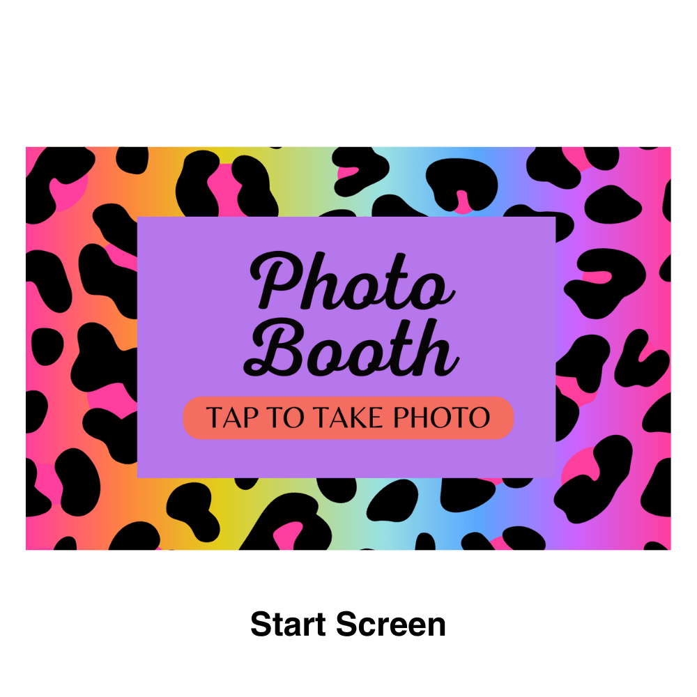 Leopard Photo Booth Theme - Pixilated