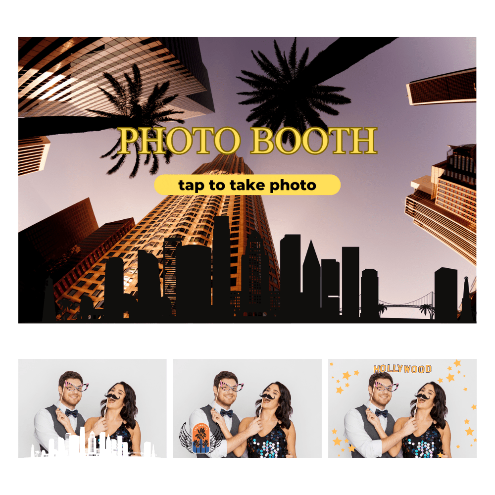 Los Angeles Photo Booth Theme - Pixilated