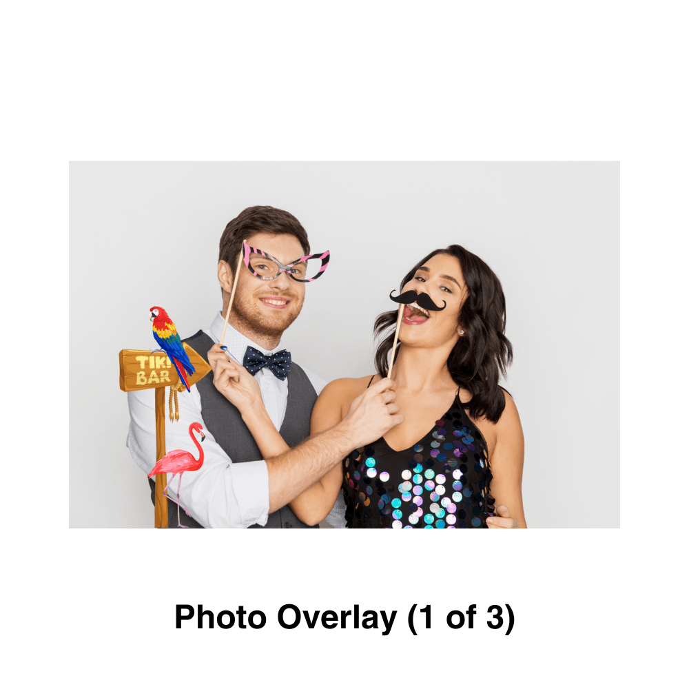 Luau Photo Booth Theme - Pixilated