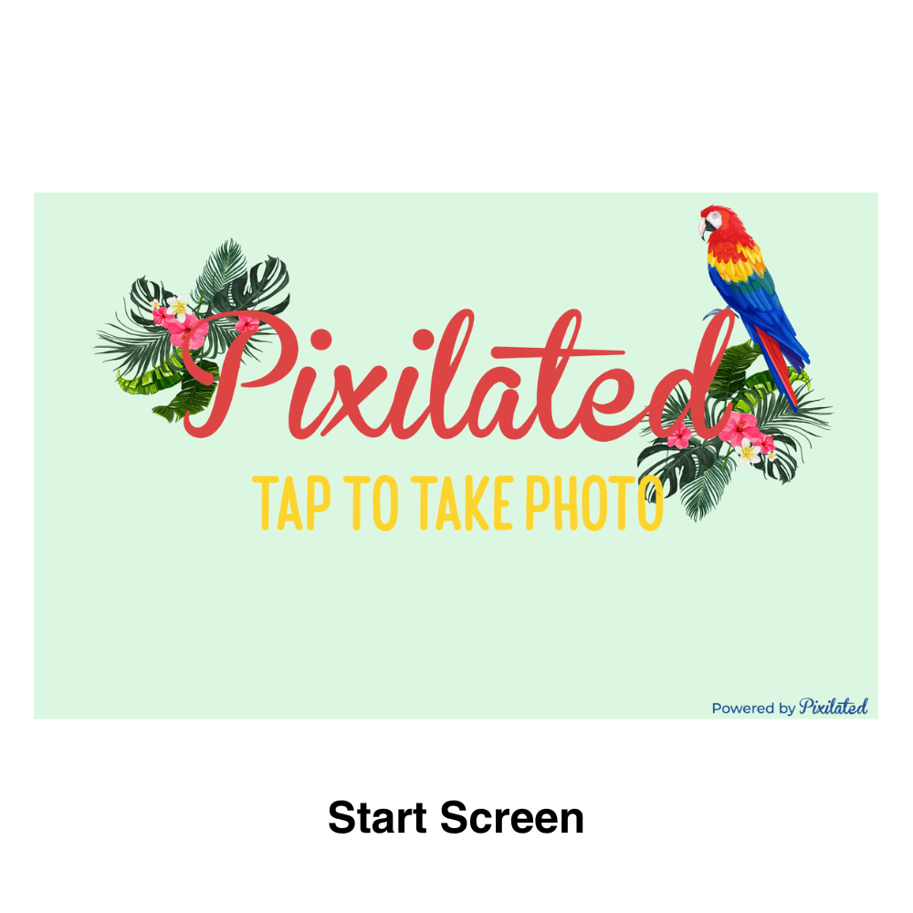 Luau Photo Booth Theme - Pixilated