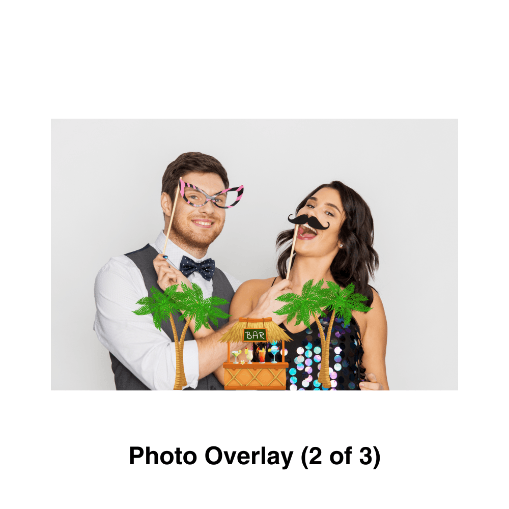 Luau Photo Booth Theme - Pixilated