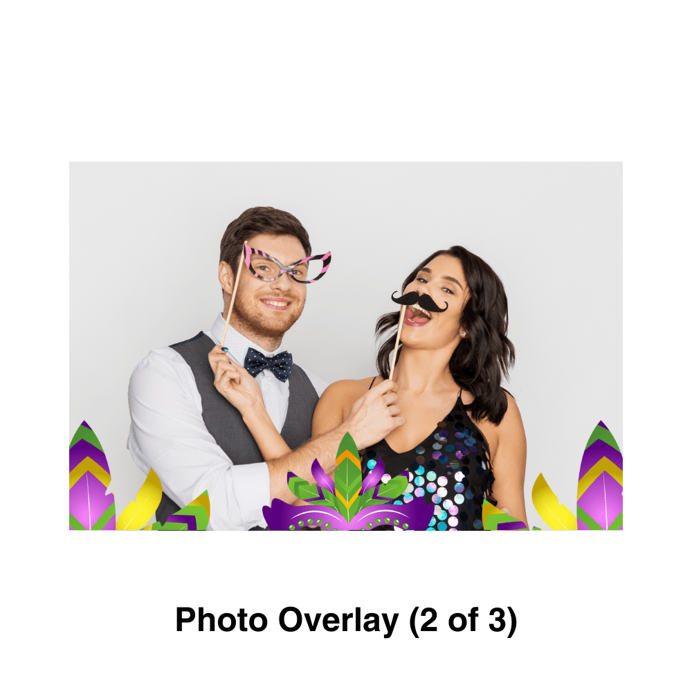 Mardi Gras Photo Booth Theme 2 - Pixilated