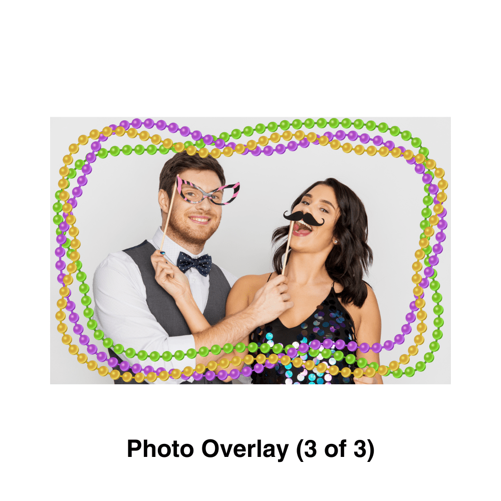 Mardi Gras Photo Booth Theme 2 - Pixilated