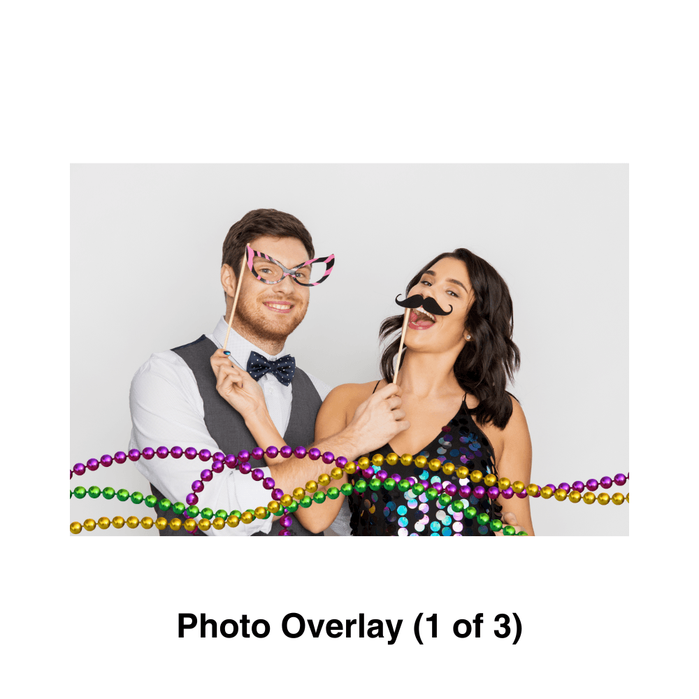 Mardi Gras Photo Booth Theme - Pixilated