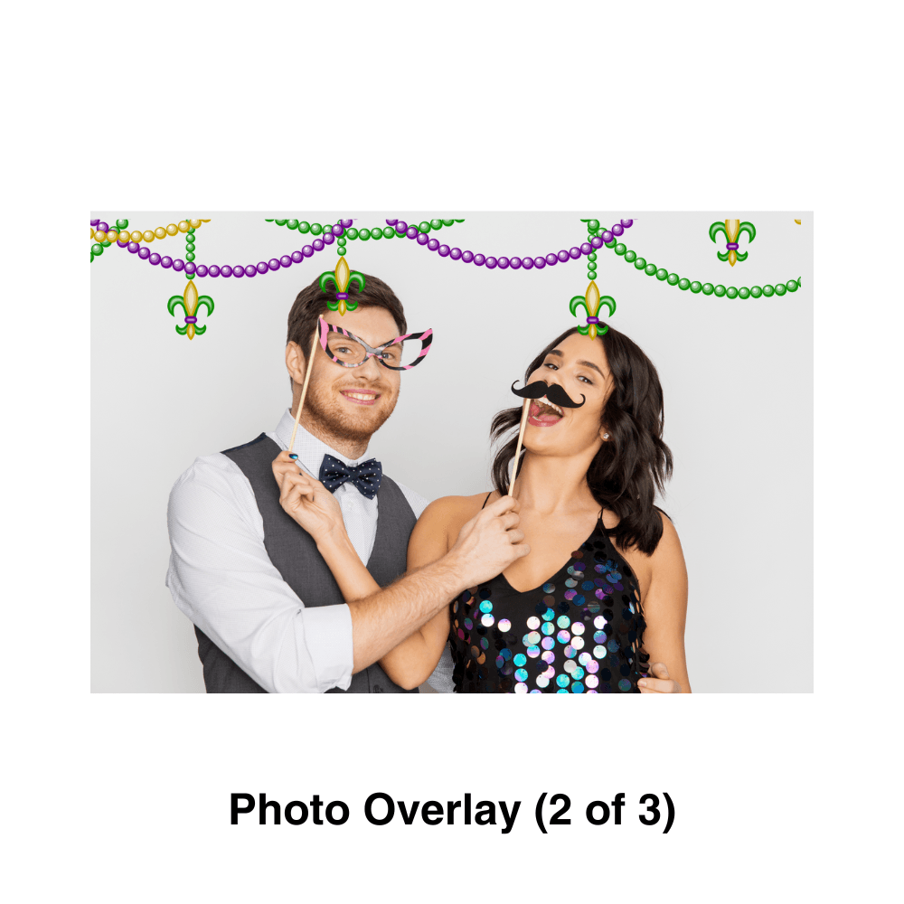 Mardi Gras Photo Booth Theme - Pixilated