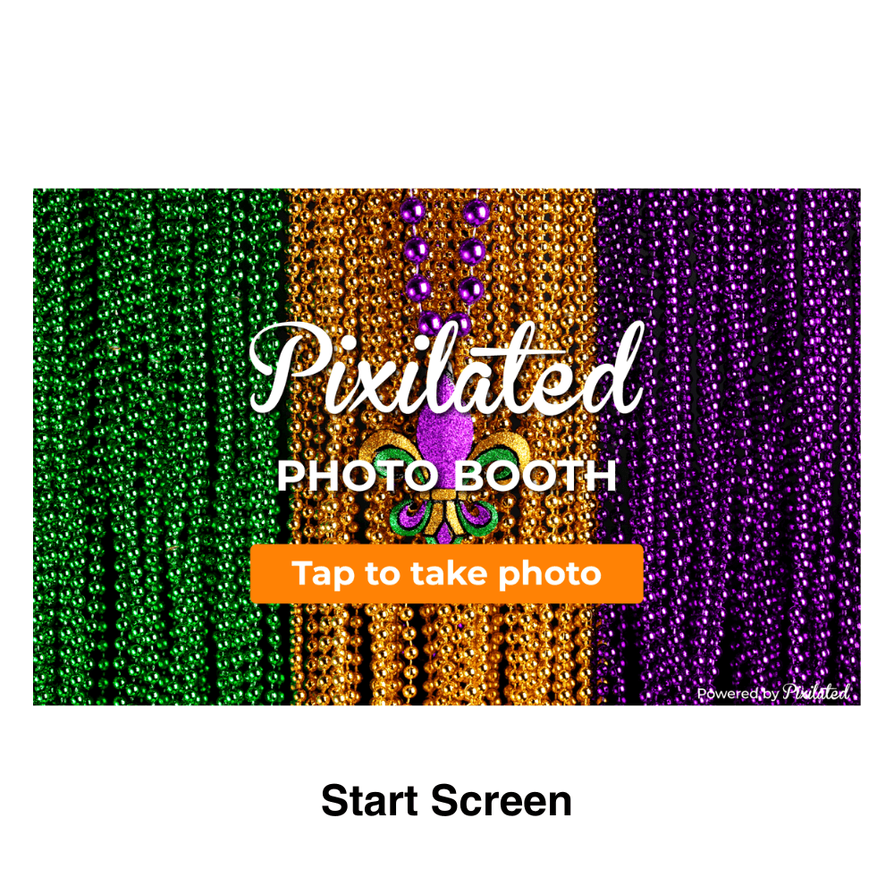 Mardi Gras Photo Booth Theme - Pixilated