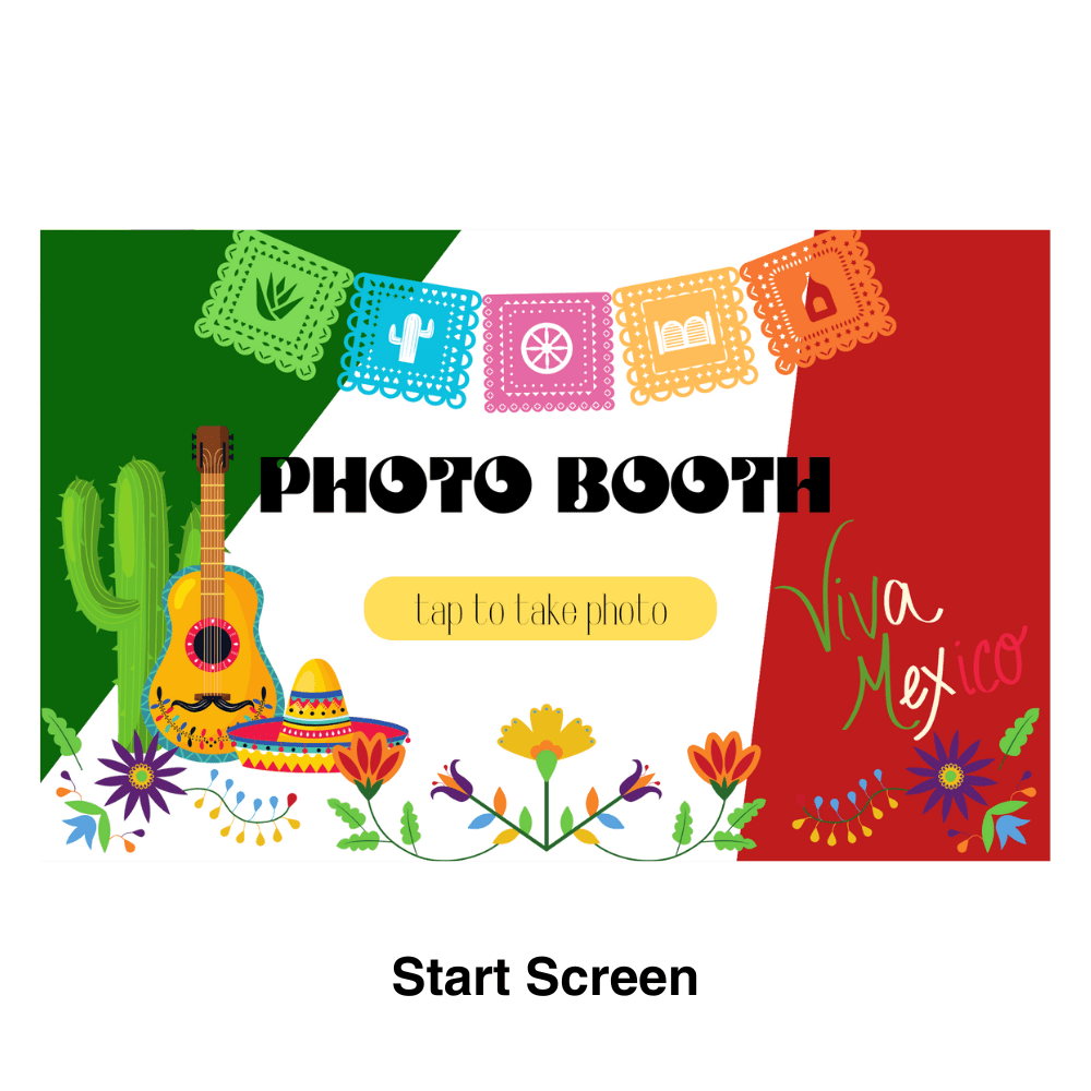 Mexico Photo Booth Theme - Pixilated