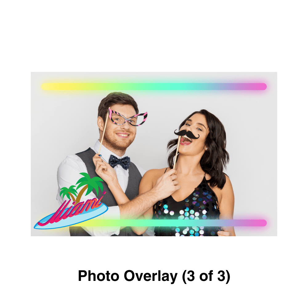 Miami Photo Booth Theme - Pixilated