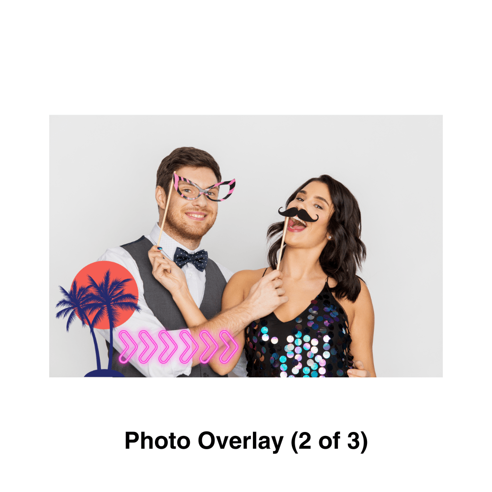 Miami Photo Booth Theme - Pixilated