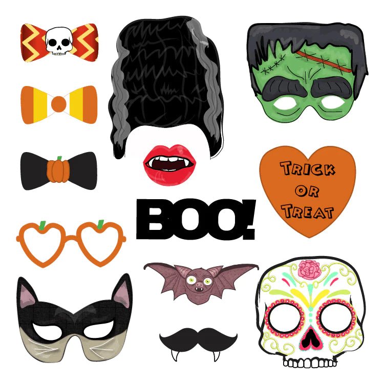 Printable Halloween Photo Booth Props – Pixilated Printable Halloween Photo Booth Props – Pixilated