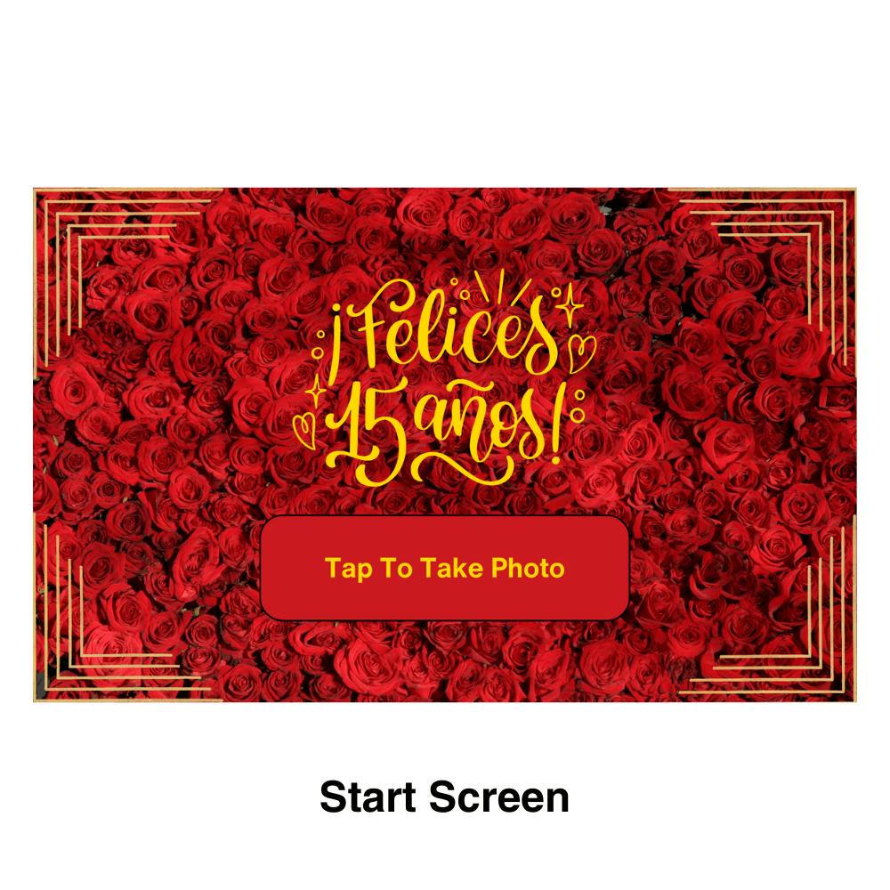 Quinceanera Photo Booth Theme - Pixilated