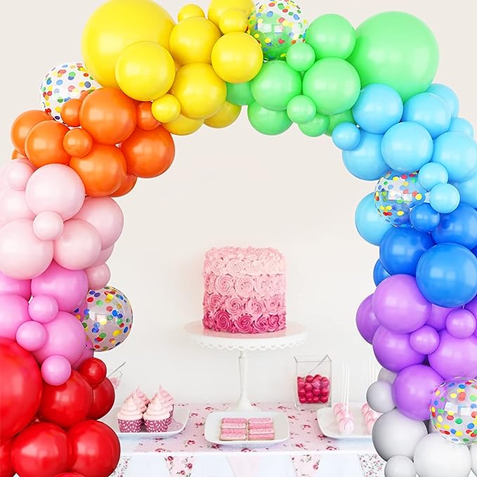 Rainbow Balloon Arch - Pixilated