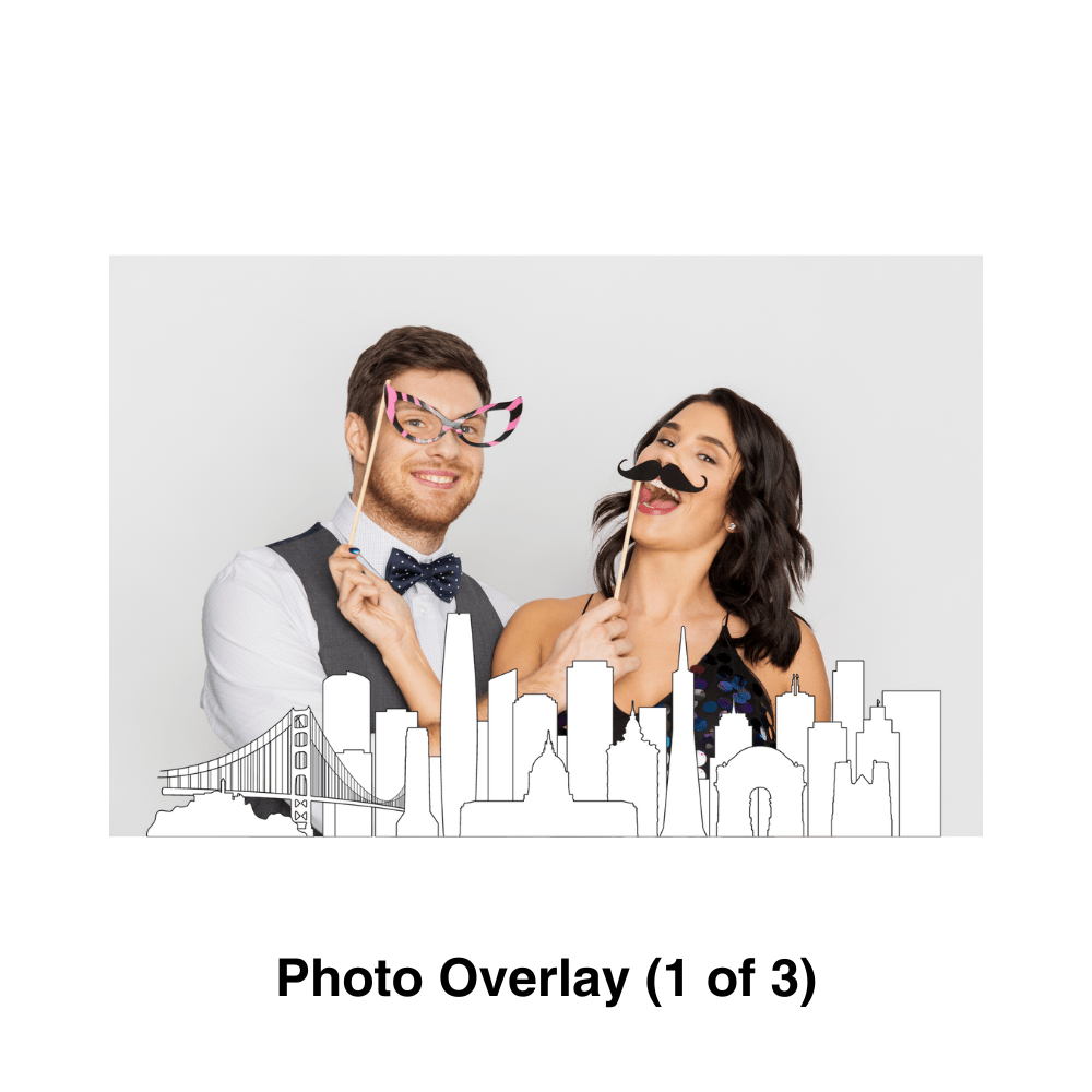 San Francisco Photo Booth Theme - Pixilated