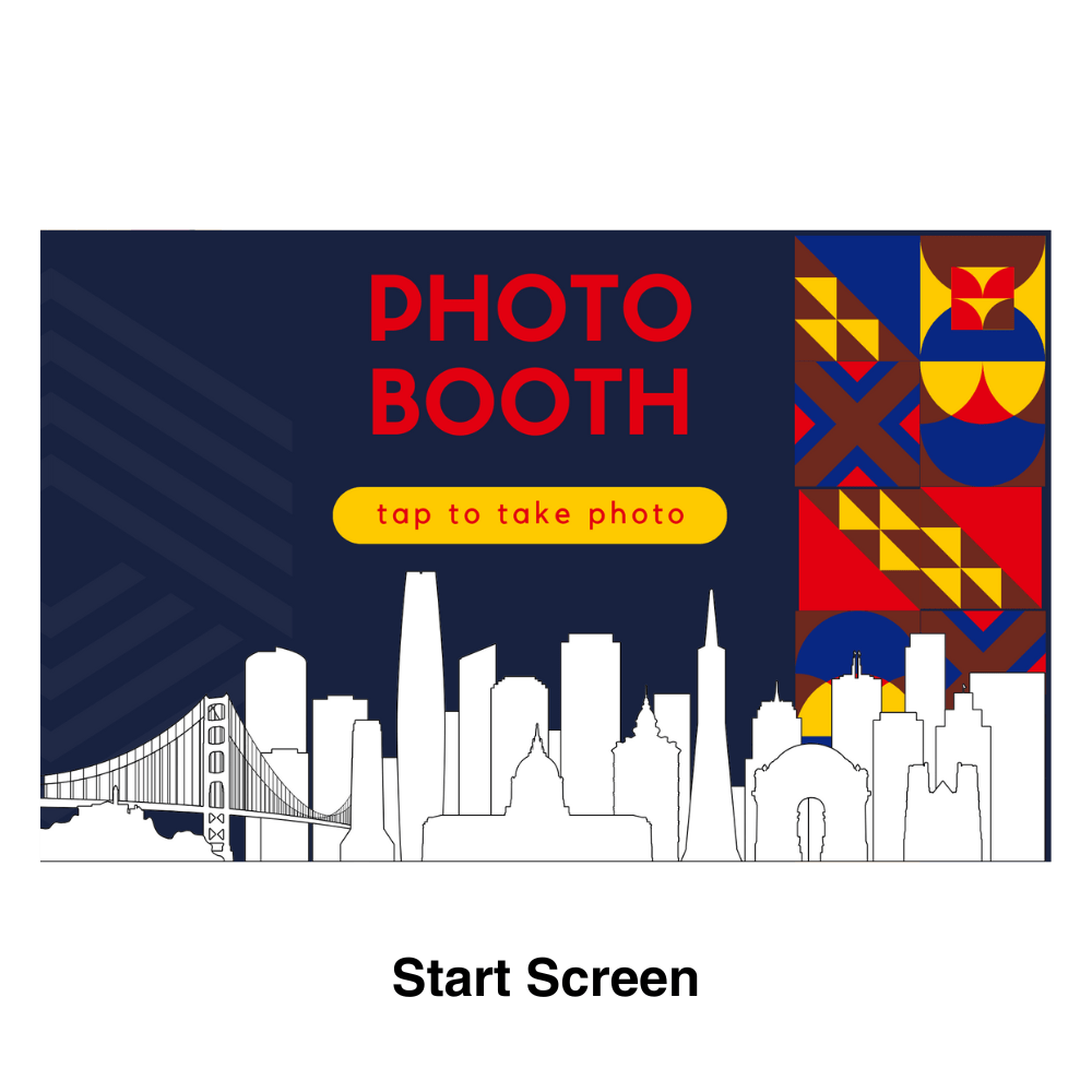 San Francisco Photo Booth Theme - Pixilated