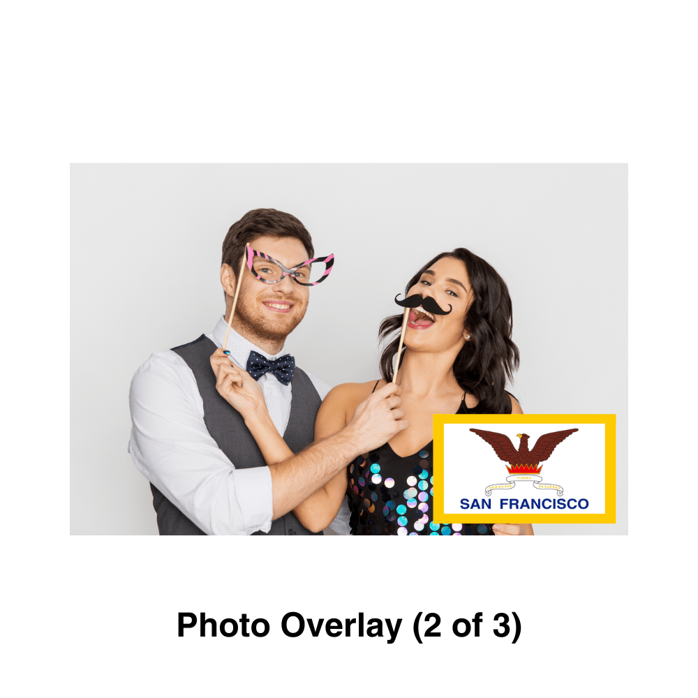 San Francisco Photo Booth Theme - Pixilated