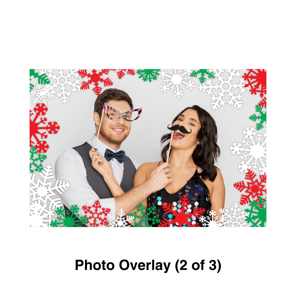 Snowflake Photo Booth Theme - Pixilated