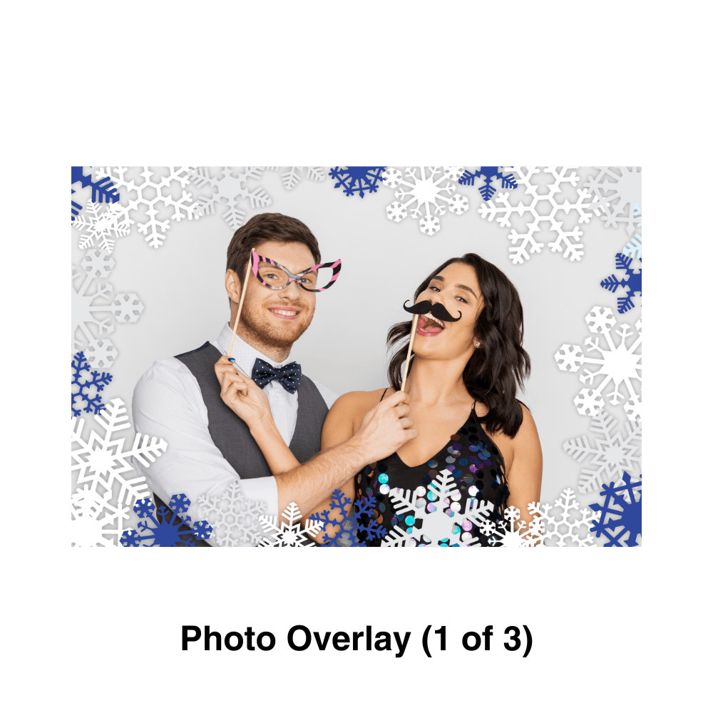 Snowflake Photo Booth Theme - Pixilated