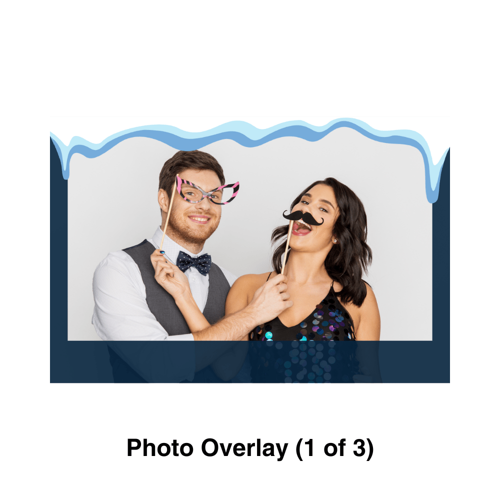 Snowy Winter Wonderland Photo Booth Theme - Pixilated