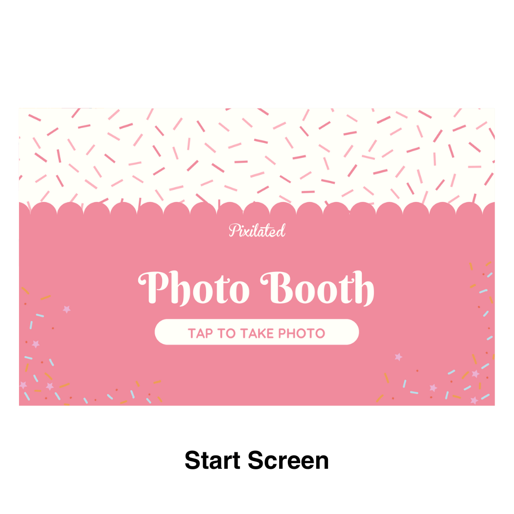 Sprinkle Photo Booth Theme - Pixilated