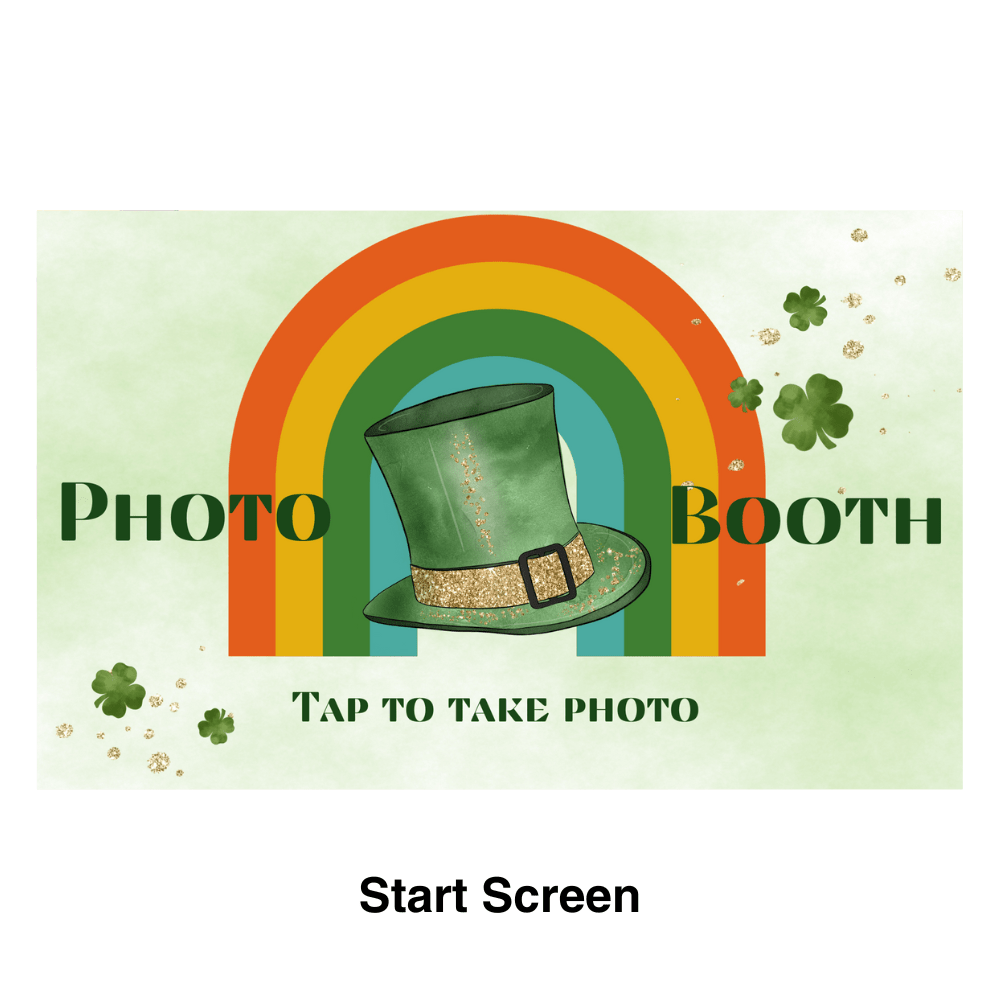 St Patrick's Day Photo Booth Theme - Pixilated