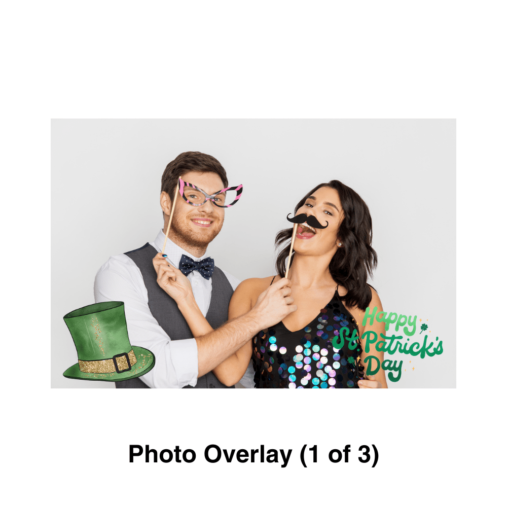 St Patrick's Day Photo Booth Theme - Pixilated