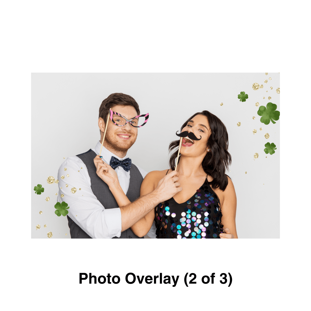St Patrick's Day Photo Booth Theme - Pixilated