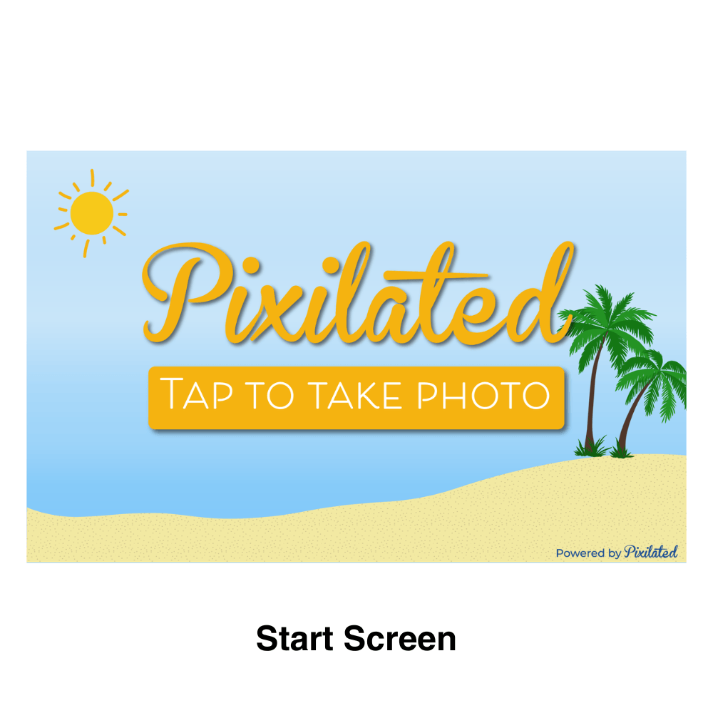 Summertime Photo Booth Theme - Pixilated