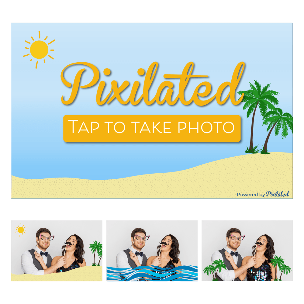 Summertime Photo Booth Theme - Pixilated