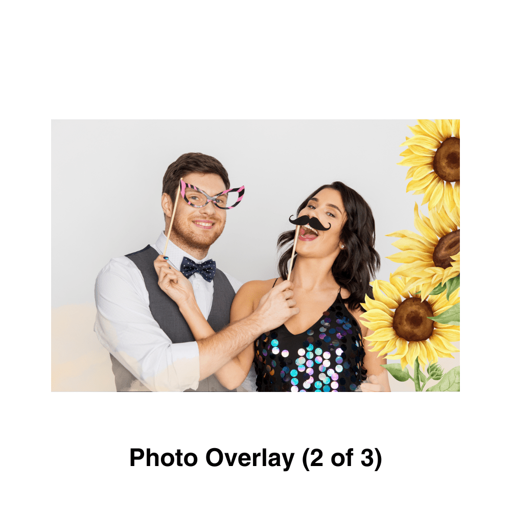 Sunflower Photo Booth Theme - Pixilated