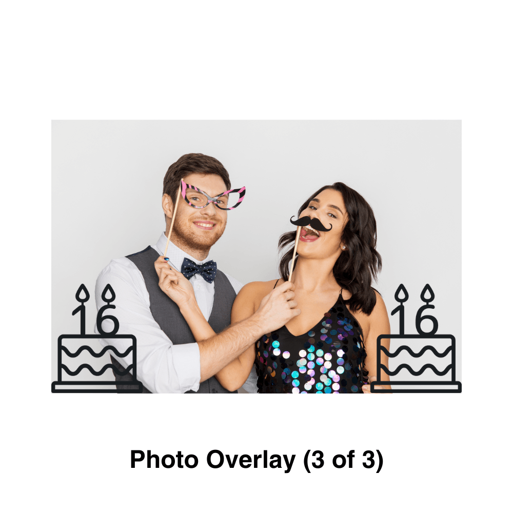 Sweet 16 Photo Booth Theme - overlay 3