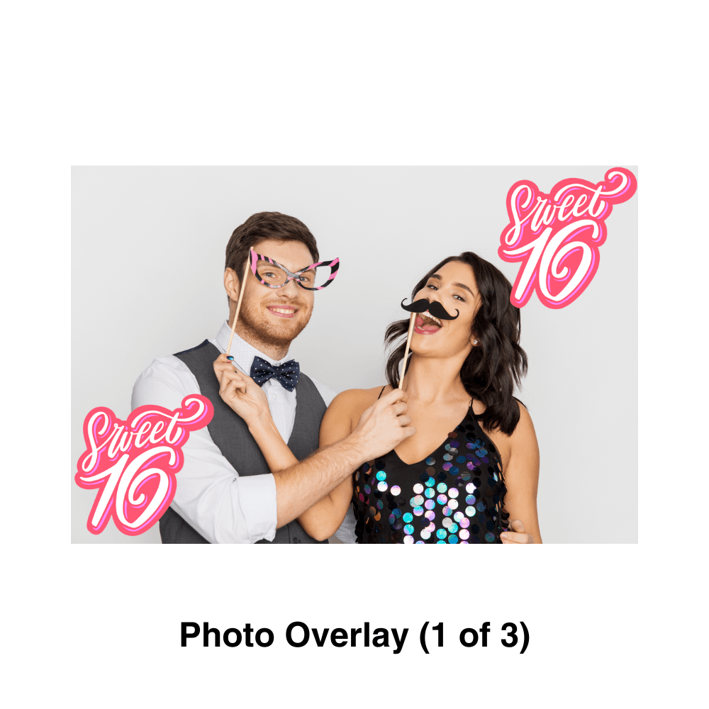 Sweet 16 Photo Booth Theme - overlay 1