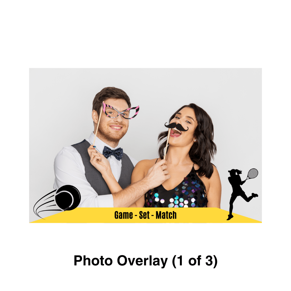 Tennis Photo Booth Theme - Pixilated