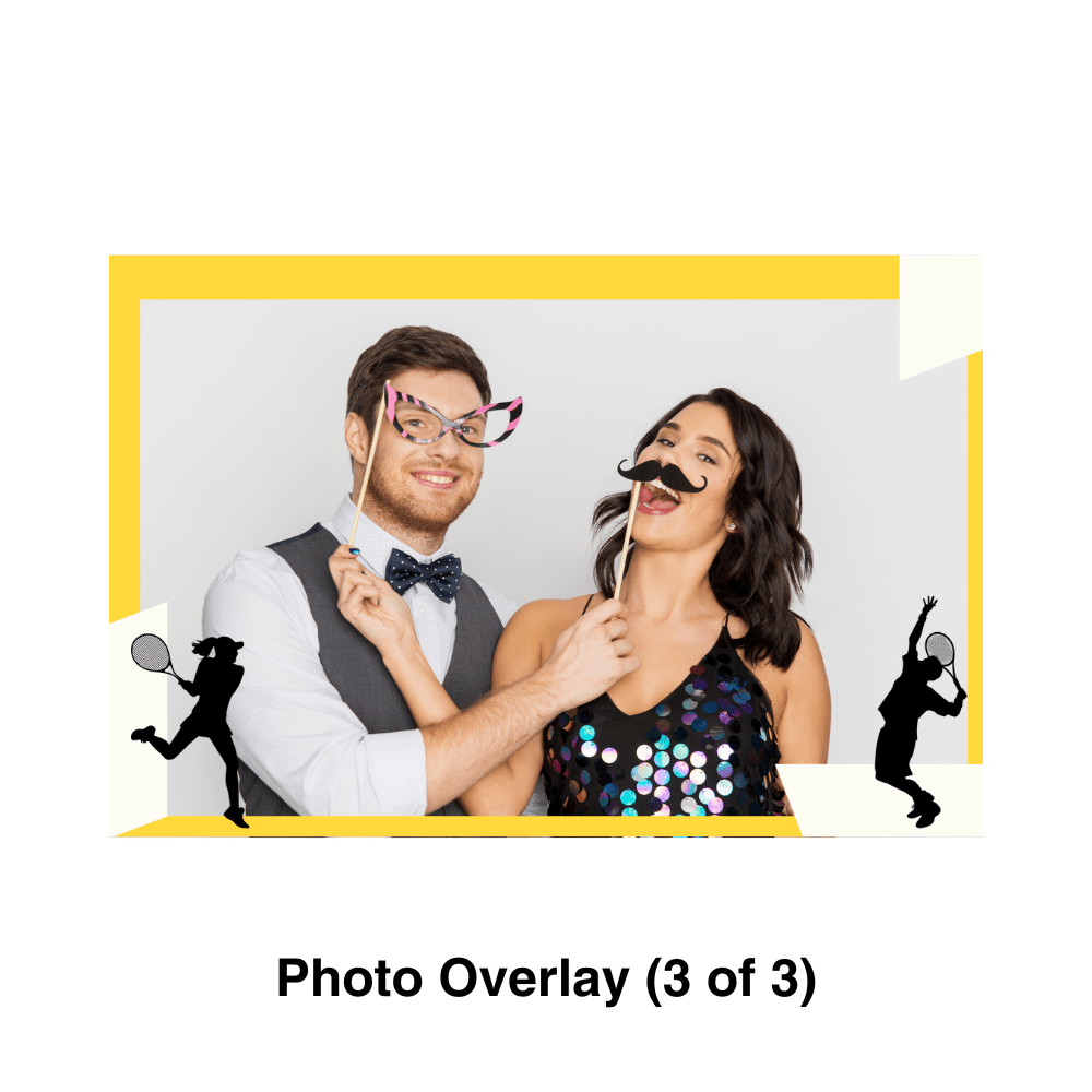 Tennis Photo Booth Theme - Pixilated