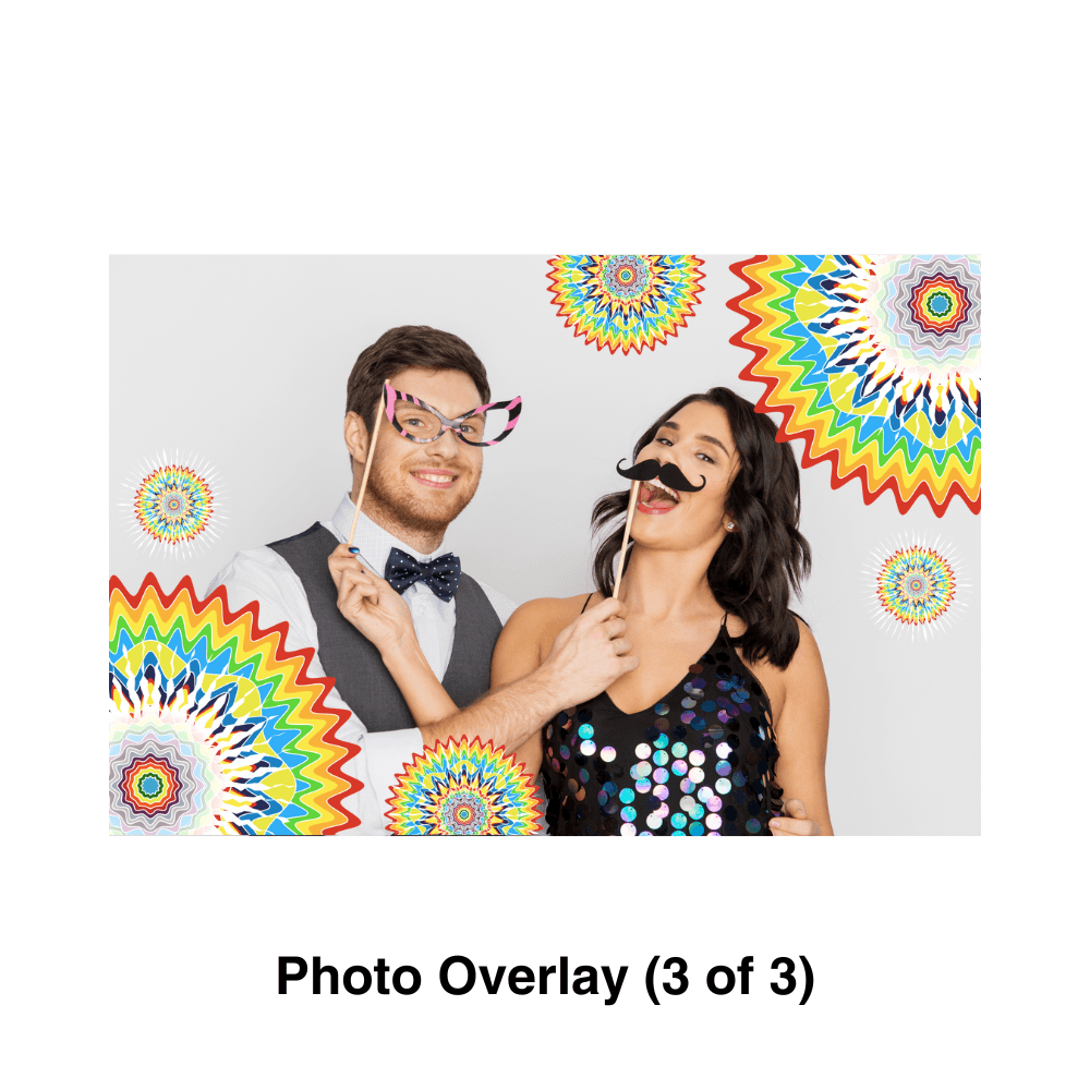 Tie Dye Photo Booth Theme - Pixilated
