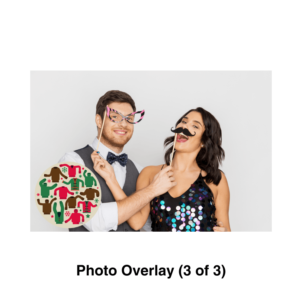 Ugly Sweater Photo Booth Theme - Pixilated