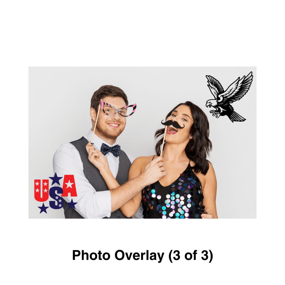 USA Photo Booth Theme - Pixilated