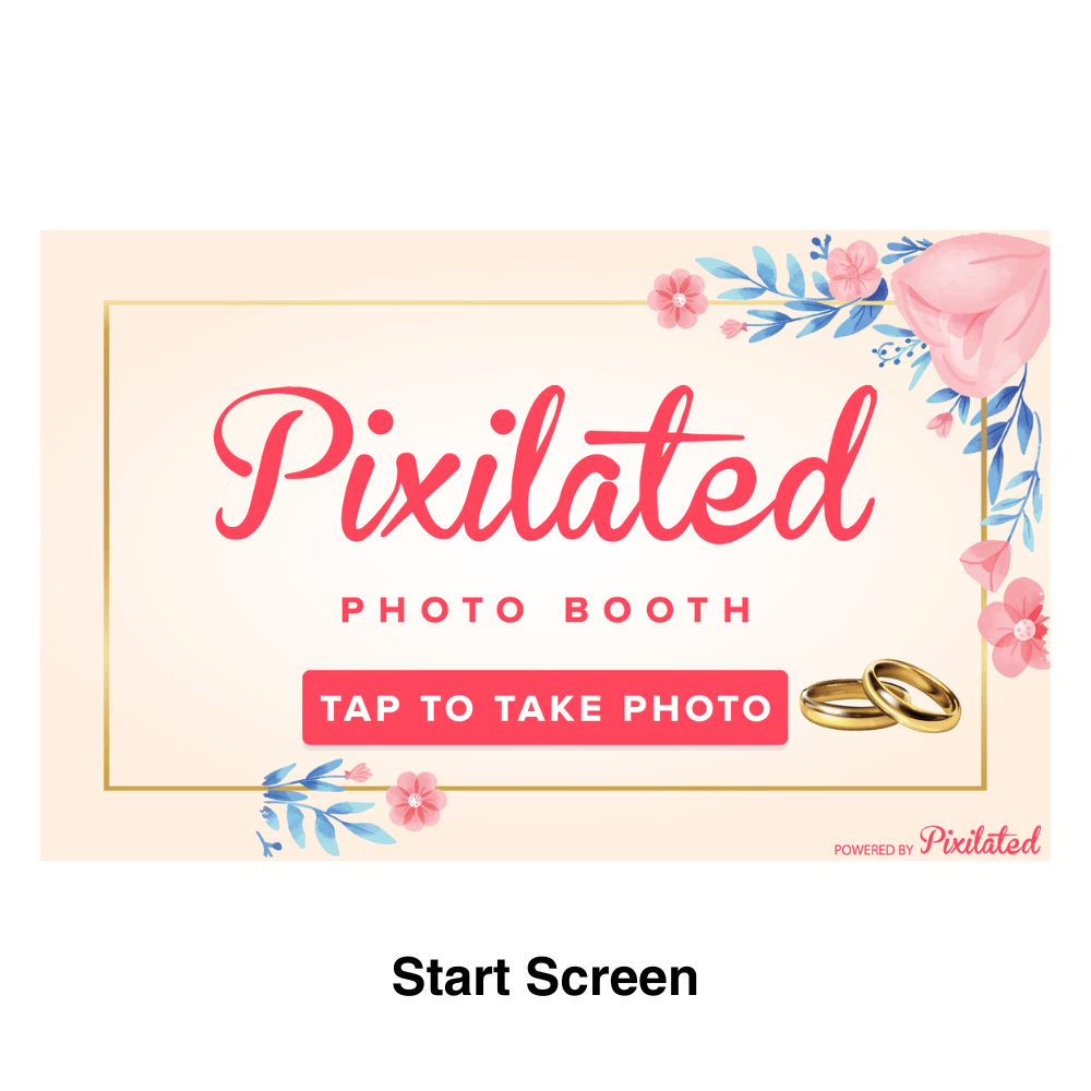 Whimsical Wedding Photo Booth Theme - Pixilated