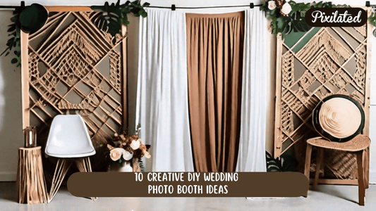 10 Creative DIY Wedding Photo Booth Ideas - Pixilated